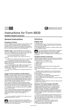 Instructions for Form 8839