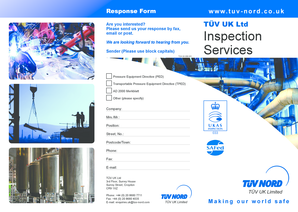 TUV UK Pressure Equipment Directive Inspection Form