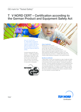 GS Mark Certification Application