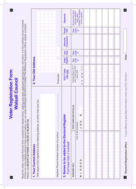 Voter Registration Form