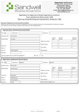 UK Planning Permission Application Form