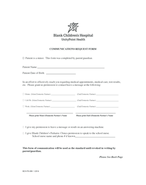 Patient Communication Permission Form