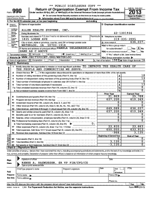 Form 990 2013