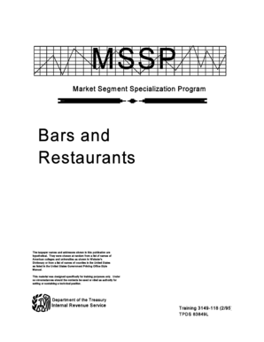 IRS Audit Guidelines for Bars and Restaurants