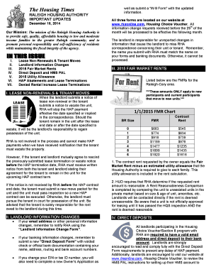Raleigh Housing Authority W-9 Form Instructions