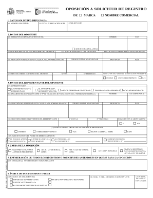 Oposición a solicitud de registro de marca