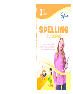 3rd Grade Spelling Success Workbook