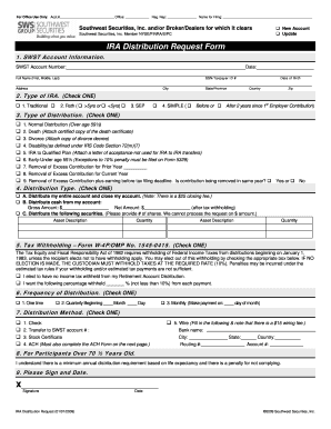 IRA Distribution Request Form