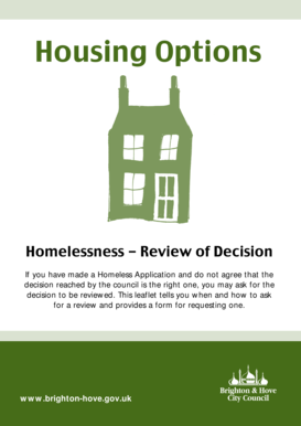 Homeless Application Review Request Form