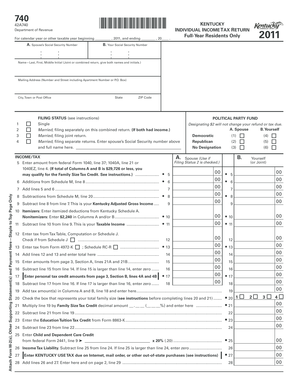 Kentucky Individual Income Tax Return