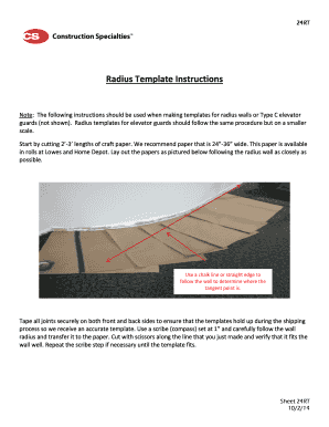 Fillable Online Radius Template Instructions Fax Email Print - pdfFiller