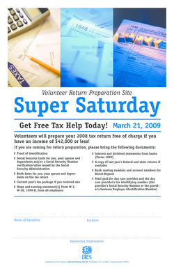 IRS Volunteer Tax Preparation Form