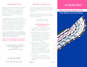 MedicAlert Membership Registration Form