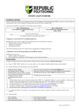 Republic Polytechnic Study Loan Application Form