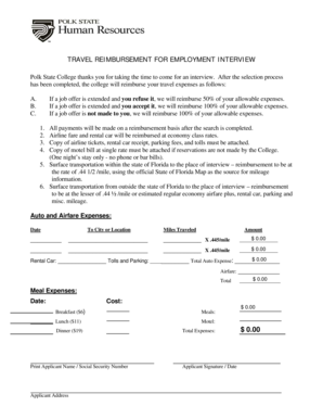 Eog graph paper - Travel Reimbursement for interview candidates