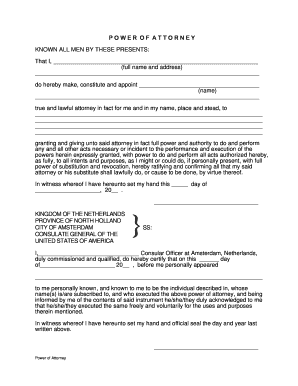 Power of Attorney