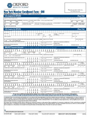 New York Member Enrollment Form