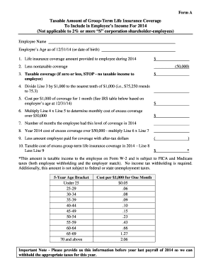 2014 Year-End W-2 Information Letter