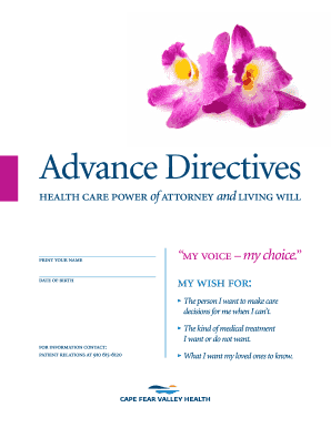 North Carolina Advance Directive