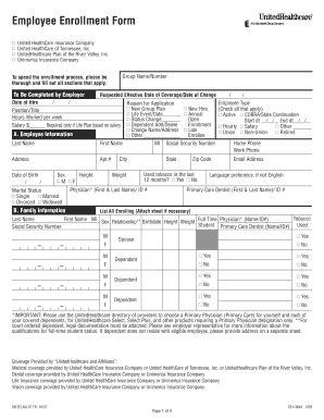 Employee Enrollment Form