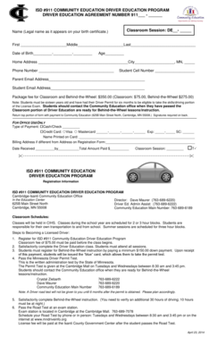 To download Driver Education information and registration bformb - cambridge k12 mn