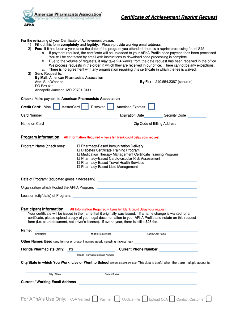 apha immunization certificate Preview on Page 1.