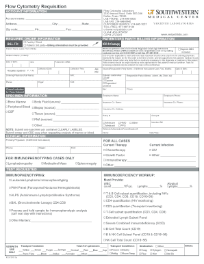 Blood test pdf download - Flow Cytometry Requisition Form - UT Southwestern Medical Center