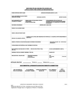 Requisição de Inscrição Consular