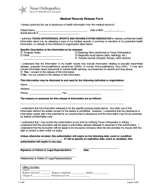 Medical Records Release Form