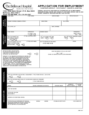 Employment Application Form