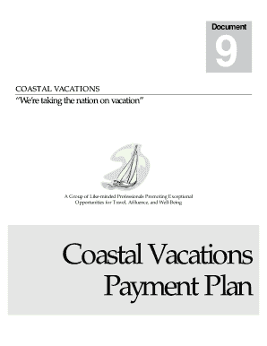 Coastal Vacations Payment Plan Application