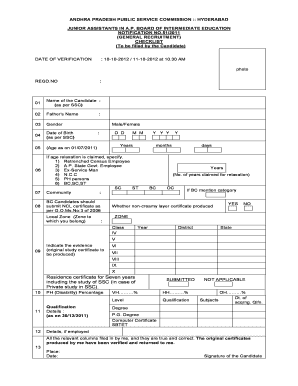 Junior Assistant Recruitment Checklist