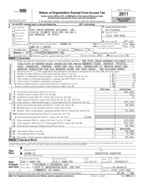 Form 990 2011