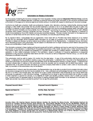Authorization for Release of Information