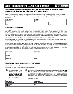 Photography Release Authorization