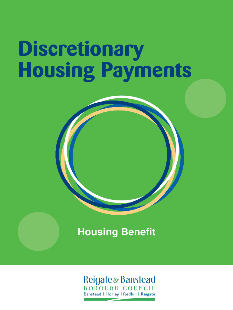 Fillable Online reigatebanstead gov Discretionary Hsg Payments Mar2013