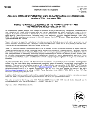 FCC 606 Form