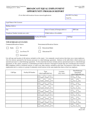 Broadcast Equal Employment Opportunity Program Report