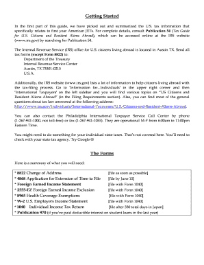 US Tax Forms Guide for First Year JETs