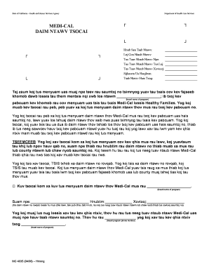 Medi-Cal Notice of Action