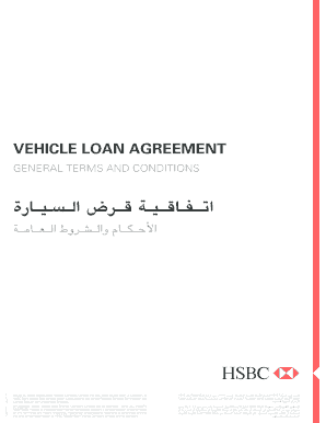 HSBC Vehicle Loan Agreement