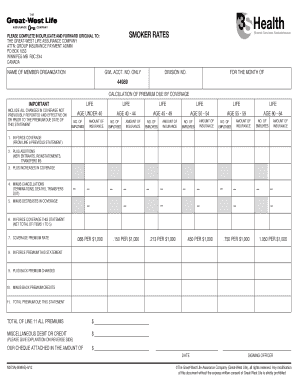 Group Insurance Premium Statement
