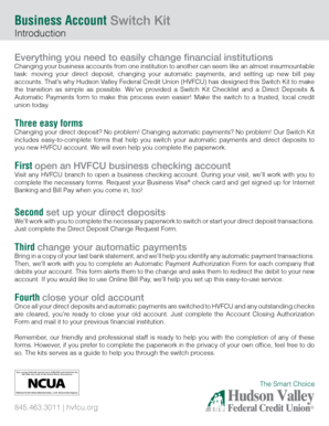 Business Account Switch Kit
