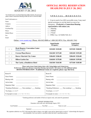 Hotel Reservation Form