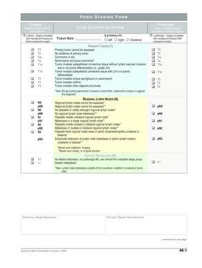 Penile Cancer Staging Form