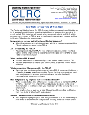 FMLA Leave Request Letter Template