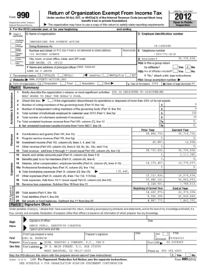 Form 990 Return of Organization Exempt From Income Tax