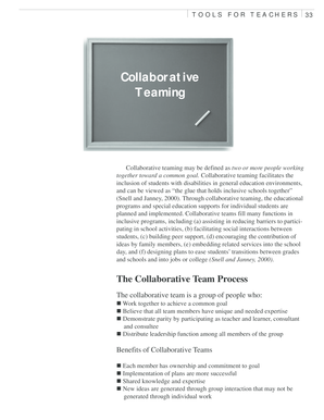 Collaborative Teaming Worksheet
