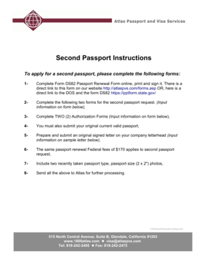 US Second Passport Application