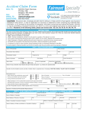 Accident Claim Form
